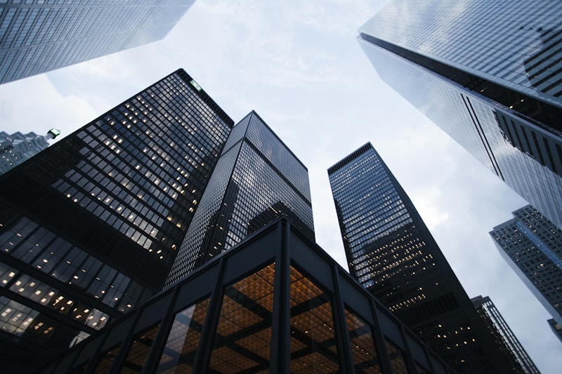 Commercial real estate towers